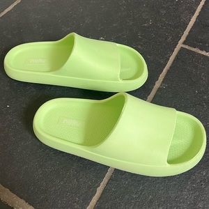Mad Love for Target lime green slides